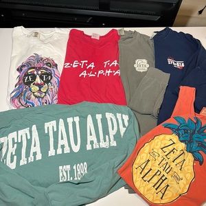 Zeta Tau Alpha Large size Shirt Bundle